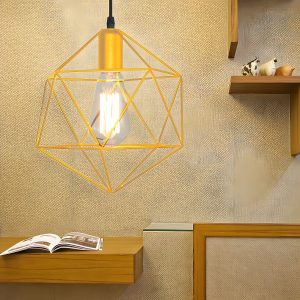 Regular Ink Shade Pendant Light with Chain Mounting, Iron Material, and Adaptable Hanging Length Pendant Lights