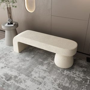 Trendy Upholstered Solid Color Accent Bench with Stockroom Storage, Cushioned Comfort, and Tufted Design Benches