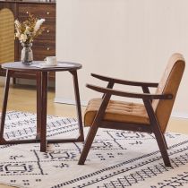 Trendy Solid Color Arm Chair with Tufted Back and Armrest Accent Chairs