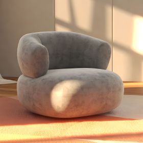 Modern Style Arms Included Faux Leather Upholstered Accent Armchair Accent Chairs