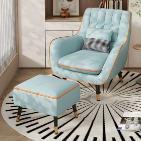 Industrial Metal Armchair Leather Upholstered Accent Armchair Accent Chairs