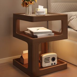 Art Deco Drink Table Only with Metal Top and Pedestal Base in White Orbicular Design End & Side Tables