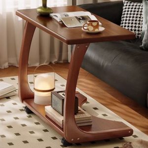 Modern Circular-shaped Drink Table Only with Metal Top and Pedestal Base in Ink/White End & Side Tables