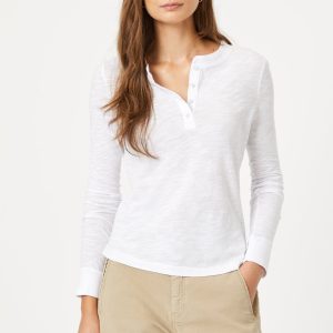 HENLEY T-SHIRT IN WHITE