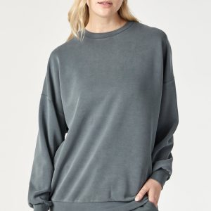 LUXE TOUCH TENCEL™ SWEATSHIRT IN URBAN CHIC