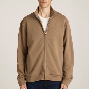 EDITION FULL ZIP SWEATSHIRT IN SHITAKE