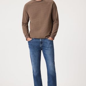 ZACH STRAIGHT LEG IN DARK BRUSHED CLASSIC BLUE