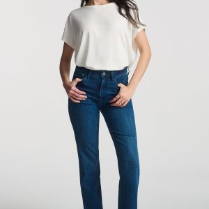 KENDRA STRAIGHT LEG JEANS IN MID SUPERSOFT