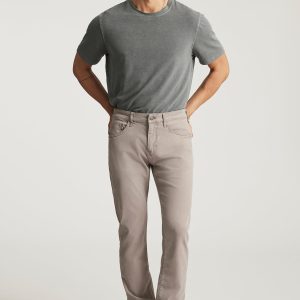 JAKE SLIM LEG IN PORCELAIN LUXE TWILL