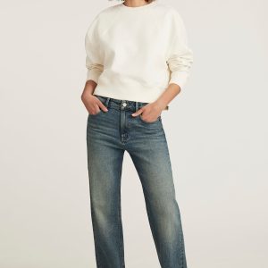 TAYLOR STRAIGHT LEG IN MID USED GOLD PREMIUM