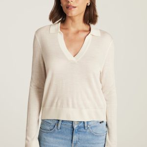 EDITION WOOL PULLOVER SWEATER IN ANTIQUE WHITE