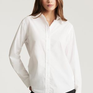 LONG SLEEVE BUTTON-UP SHIRT IN WHITE