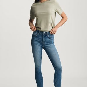 TESS SKINNY IN MID BRUSHED FLEX BLUE