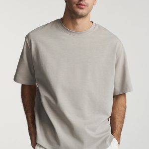SHORT SLEEVE CREW NECK T-SHIRT IN PALOMA