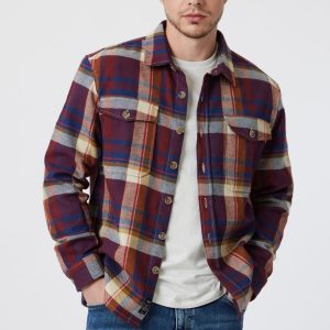 DOUBLE POCKET CHECK SHIRT IN PAPRIKA CHECK