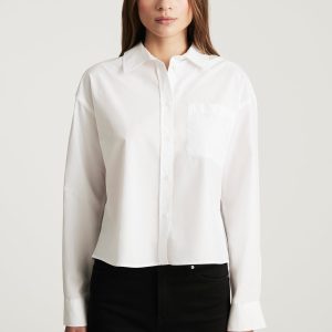 ONE POCKET BUTTON-UP SHIRT IN WHITE
